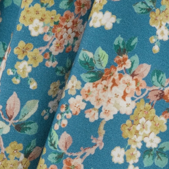 LES RÊVERIES Open-back ruffled floral-print stretch-jersey turtleneck mini dress - Picture 3 of 6